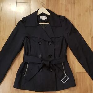 Michael Kors Short Navy Trench S